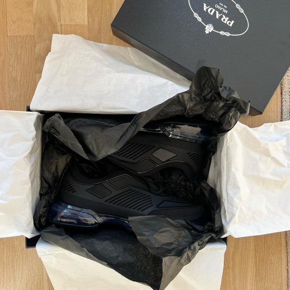 New with tags. Prada Cloudbust Air black sneakers - Picture 8 of 11